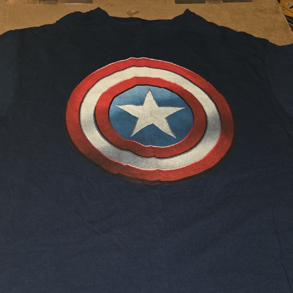 Marvel Navy Blue Cotton T-Shirt